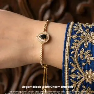 elegant-black-stone-charm-bracelet