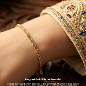 elegant-gold-chain-bracelet