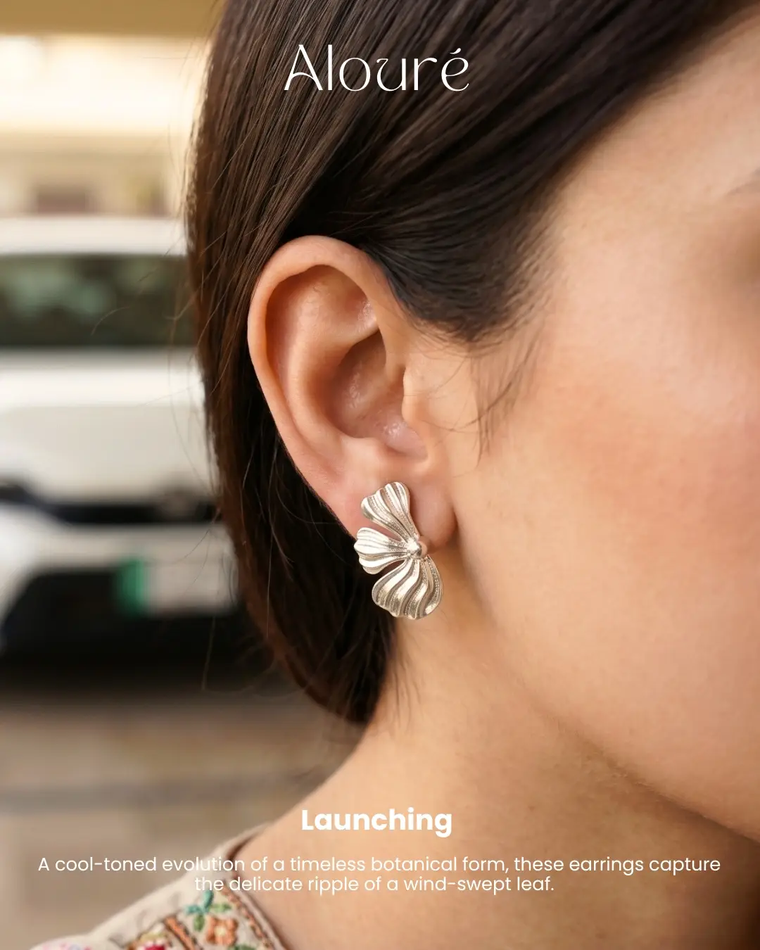 ginko-silver-studs